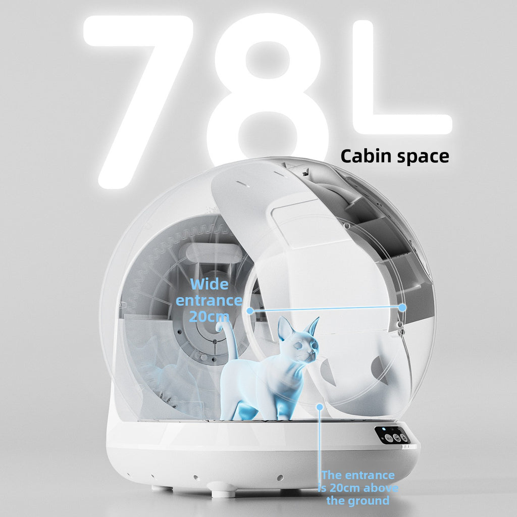 Automatic Smart Cat Litter Box with App Control